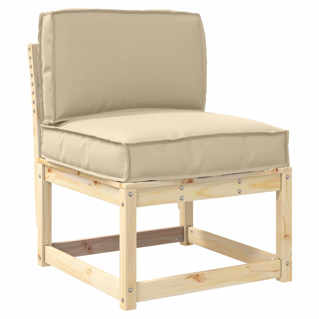 Pallet Kussen Set 2 pcs Beige Oxford Stof – afbeelding 5