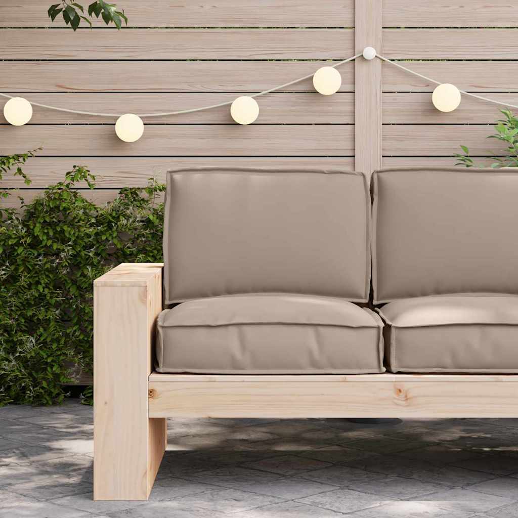 Pallet Kussen Set 2 pcs Taupe Oxford Stof – afbeelding 3