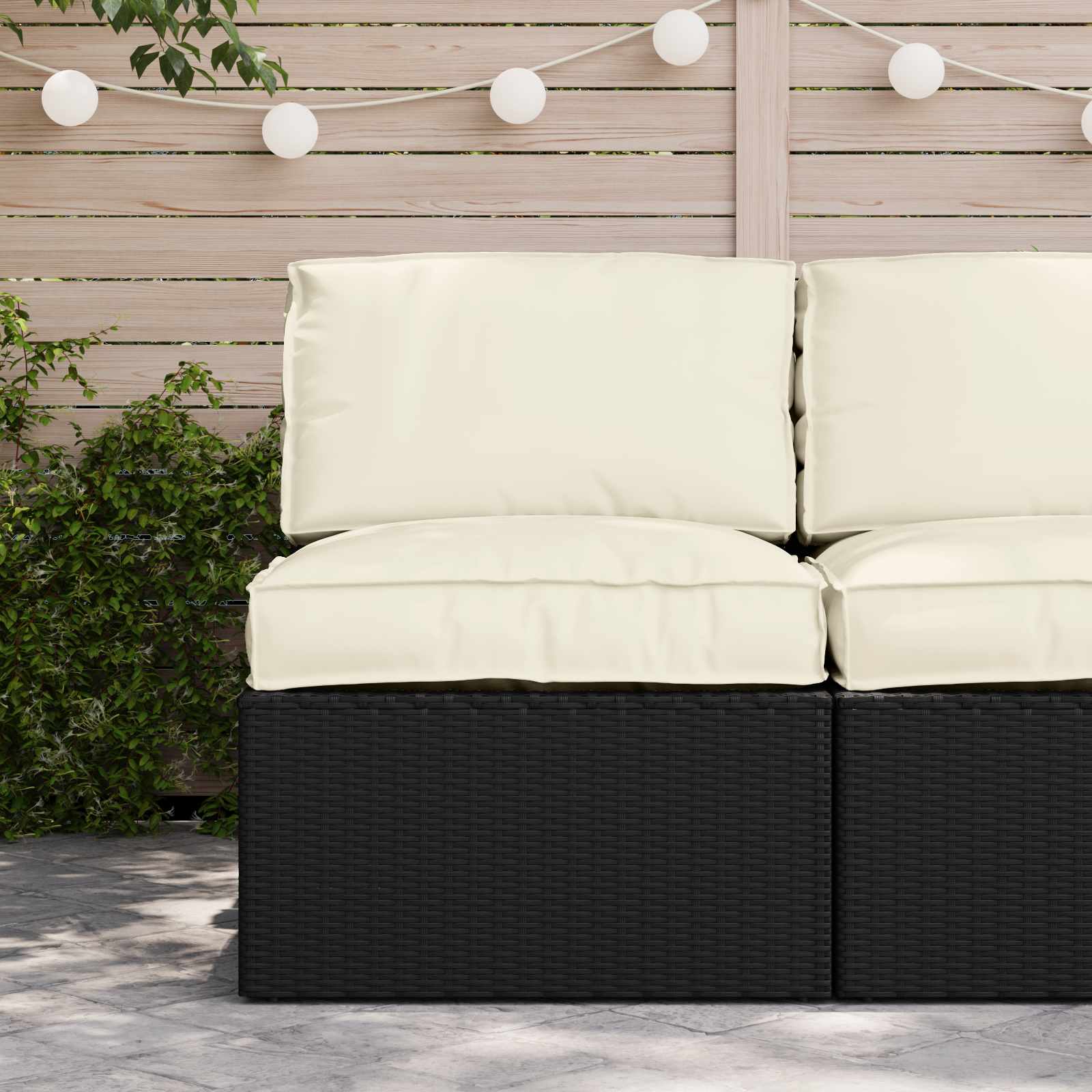 Pallet Kussen Set 2 pcs Crème Oxford Stof – afbeelding 4