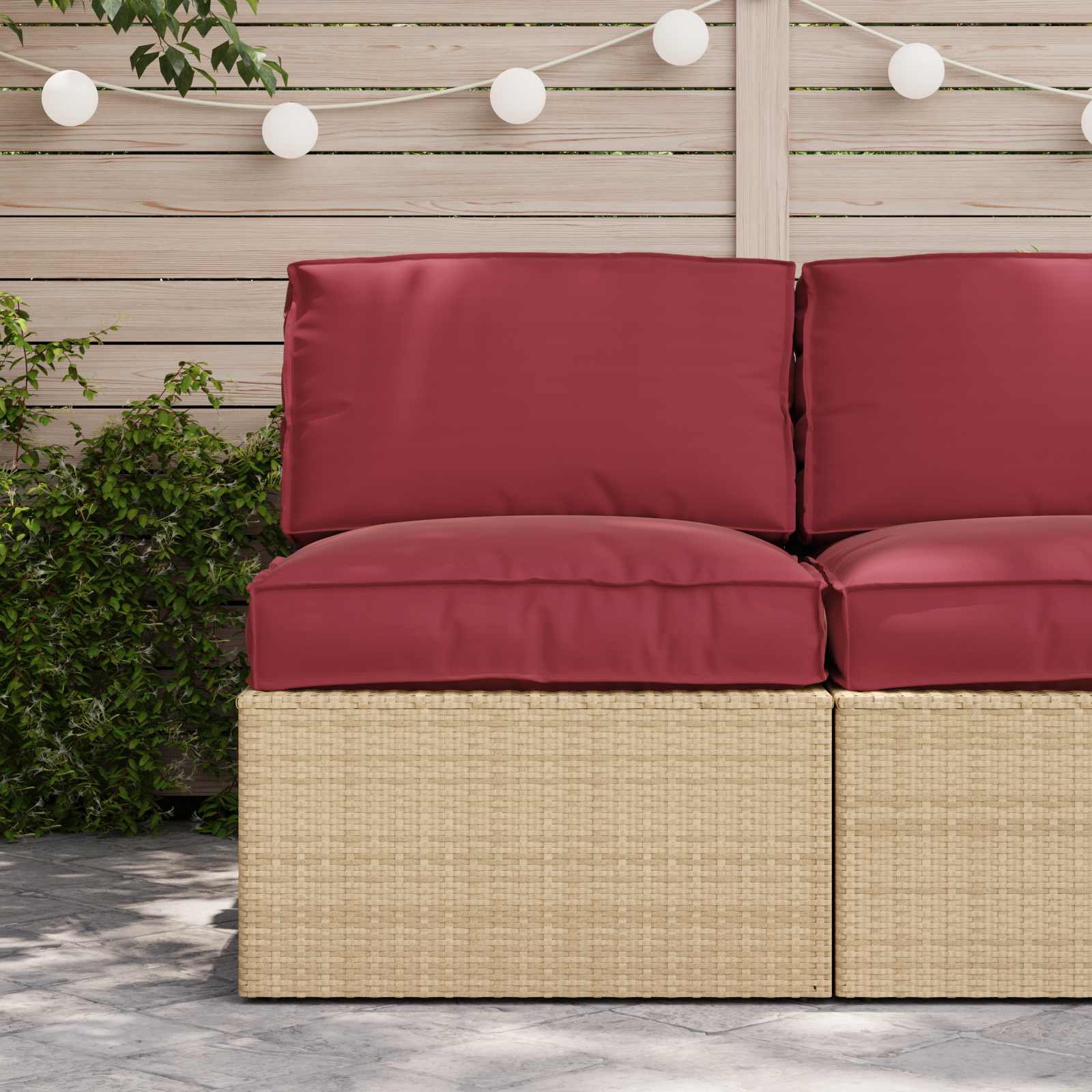 Pallet Kussen Set 2 pcs Crème Oxford Stof – afbeelding 4