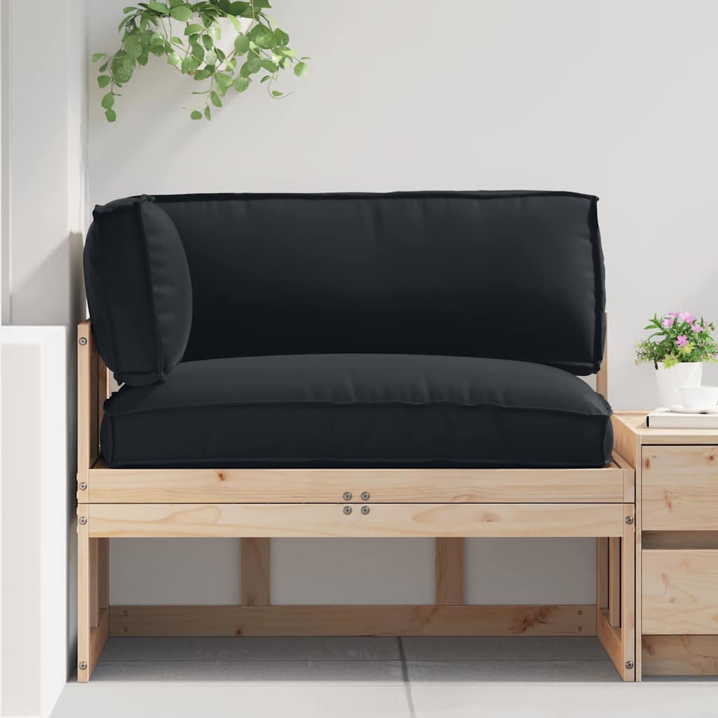 Pallet Kussen Set 3 pcs Zwart Oxford Stof