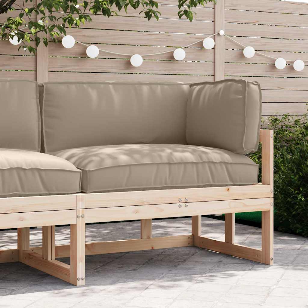 Pallet Kussen Set 3 pcs Taupe Oxford Stof – afbeelding 3