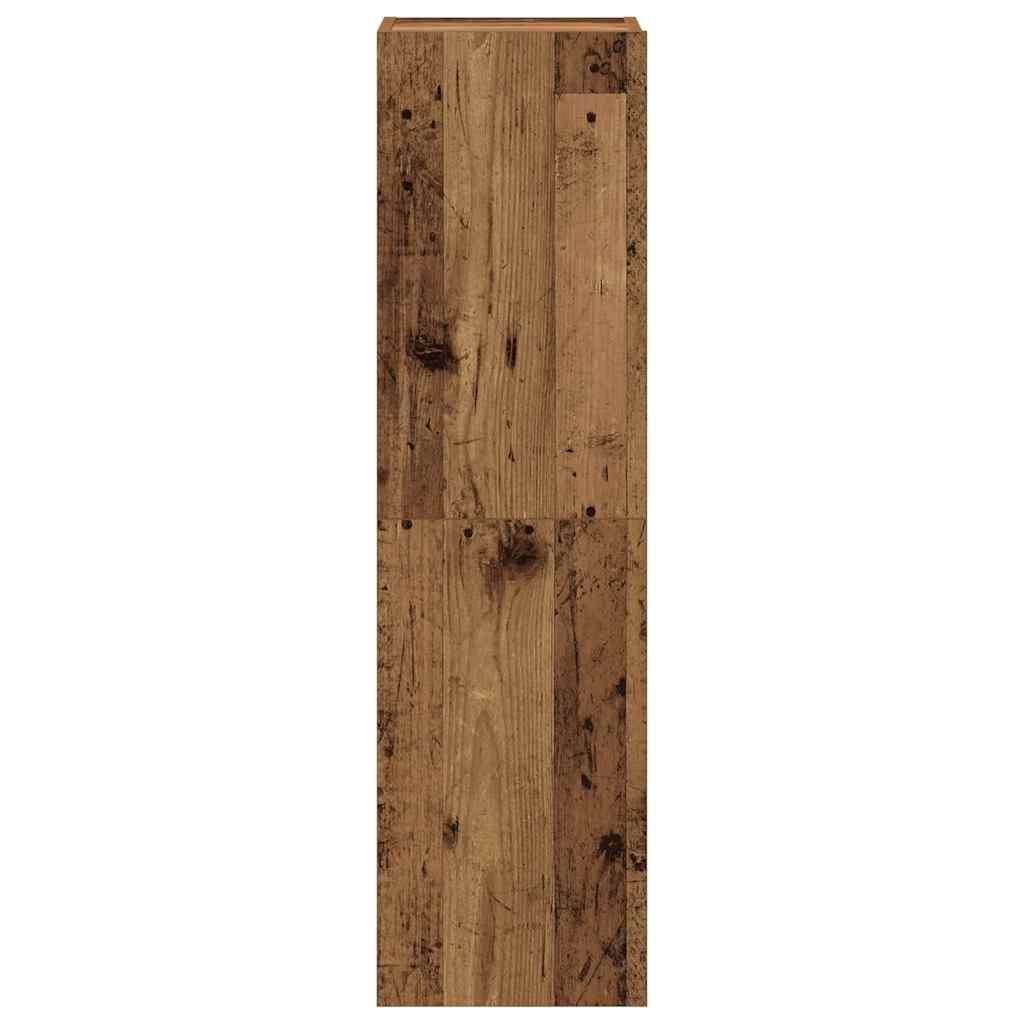 6-delig Tv-meubelset wandmontage bewerkt hout oud houtkleurig – afbeelding 7