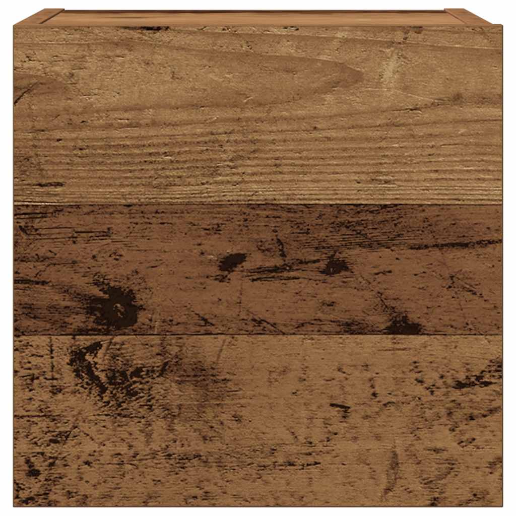 5-delig Tv-meubelset wandmontage bewerkt hout oud houtkleurig – afbeelding 5