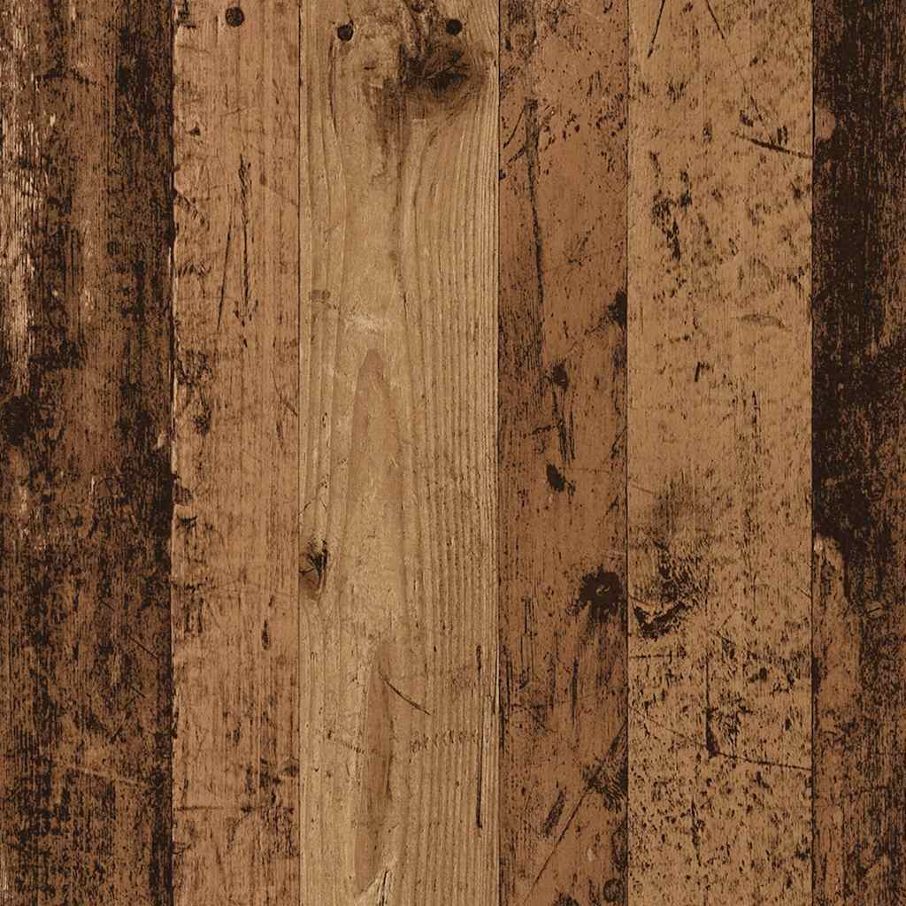 5-delig Tv-meubelset wandmontage bewerkt hout oud houtkleurig – afbeelding 8