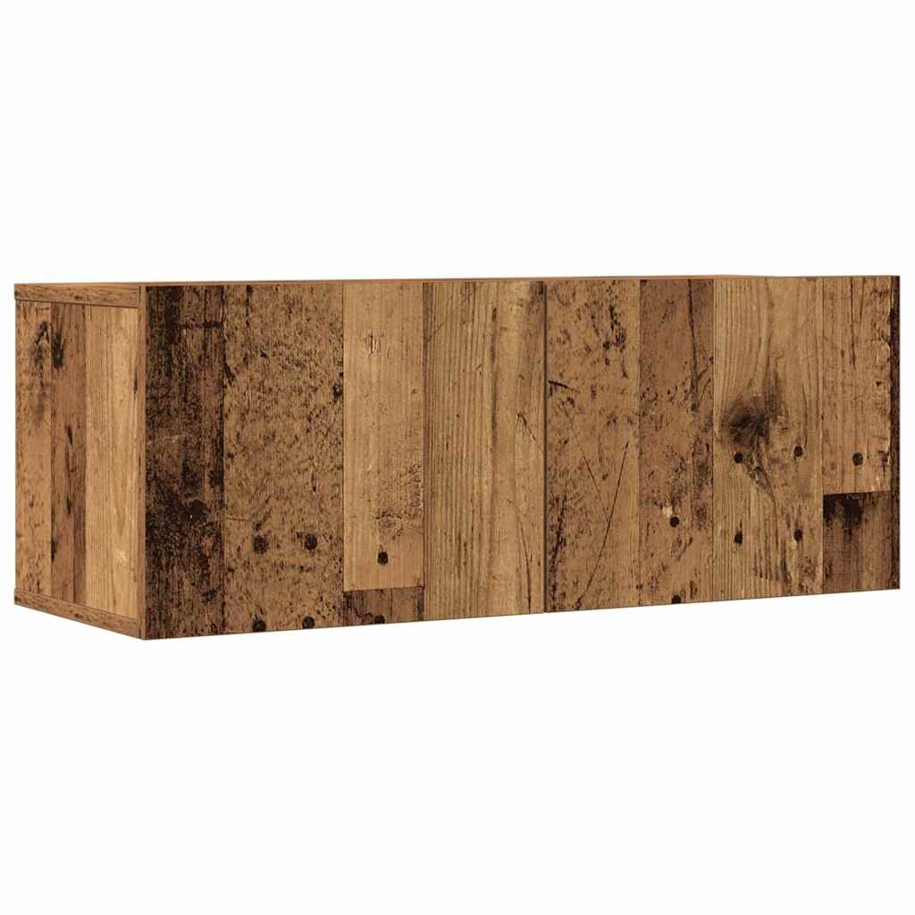 5-delig Tv-meubelset wandmontage oud houtkleurig – afbeelding 5