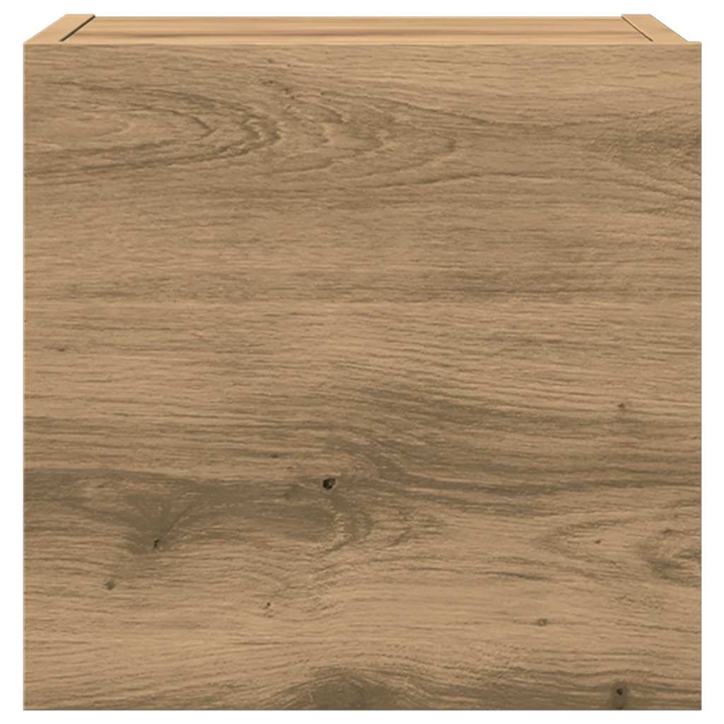 7-delig Tv-meubelset wandmontage artisanaal eiken – afbeelding 8
