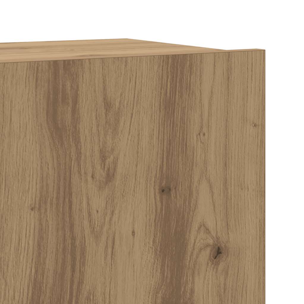 7-delig Tv-meubelset wandmontage artisanaal eiken – afbeelding 9