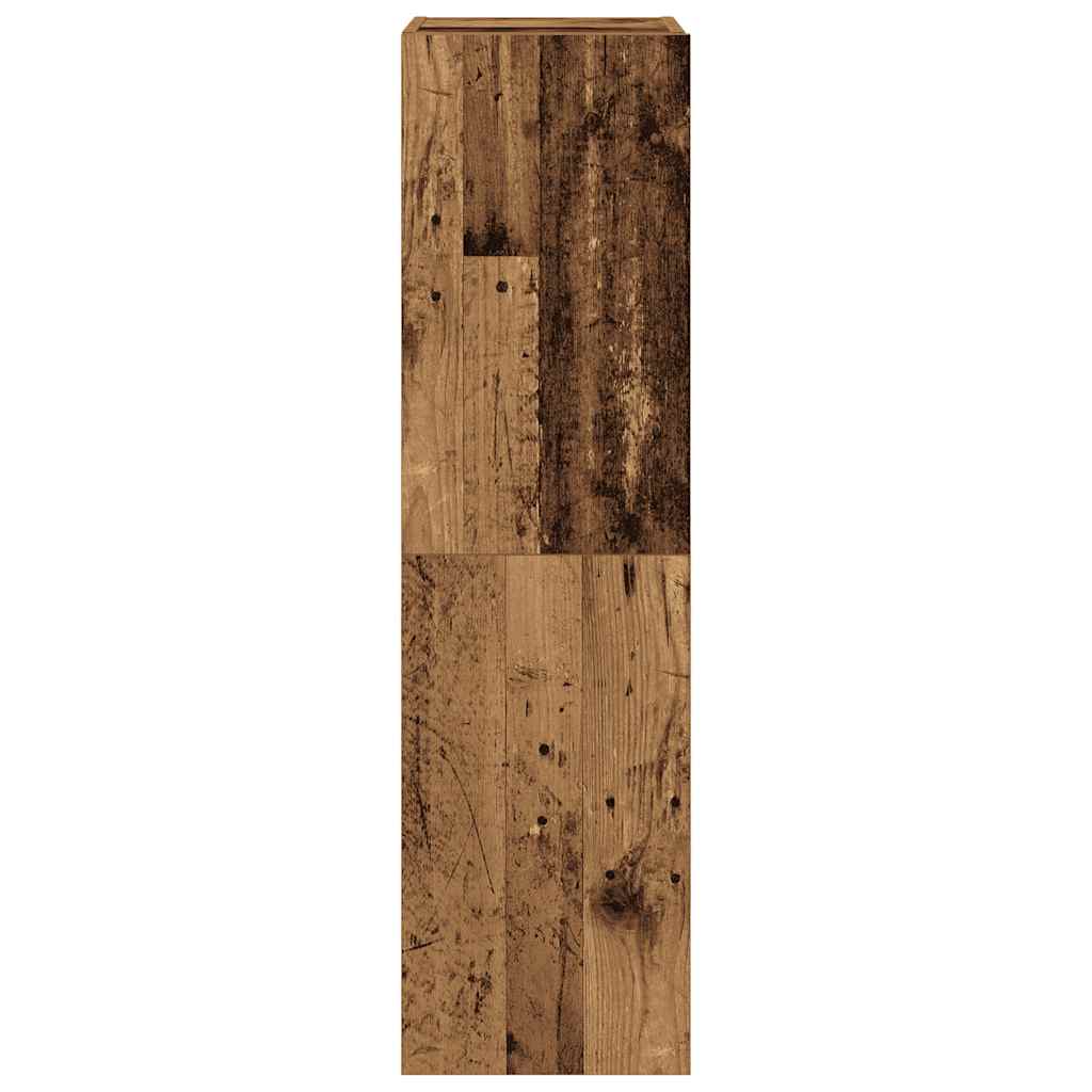 4-delig Tv-meubelset wandmontage bewerkt hout oud houtkleurig – afbeelding 7