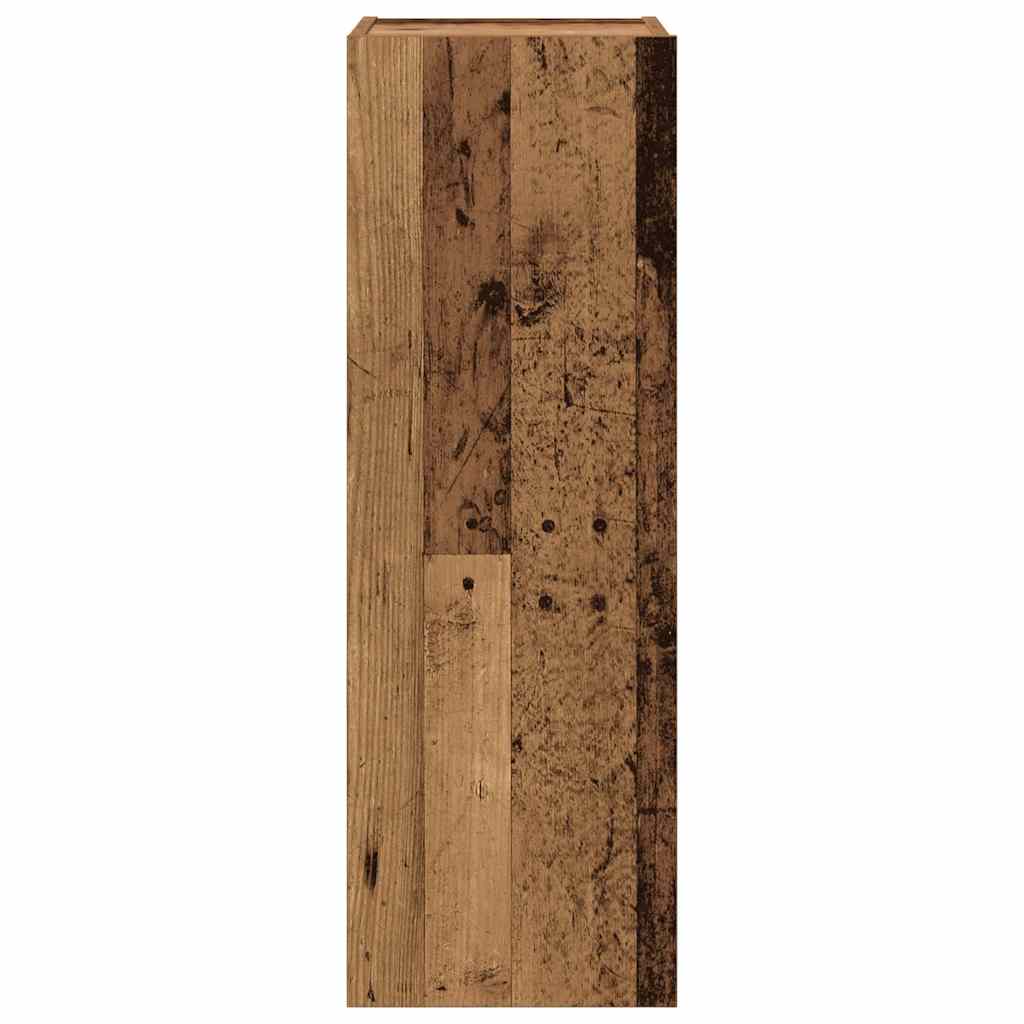 4-delig Tv-meubelset wandmontage bewerkt hout oud houtkleurig – afbeelding 8