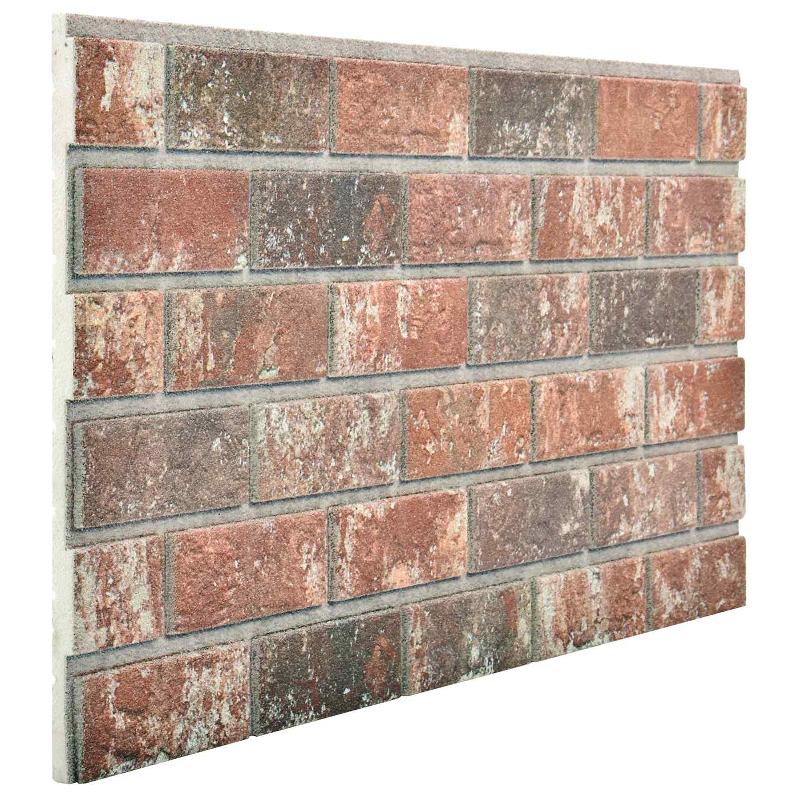 Wandpanelen 10 pcs Donkerbruin en Grijs 100 x 50 cm EPS-schuim – afbeelding 1