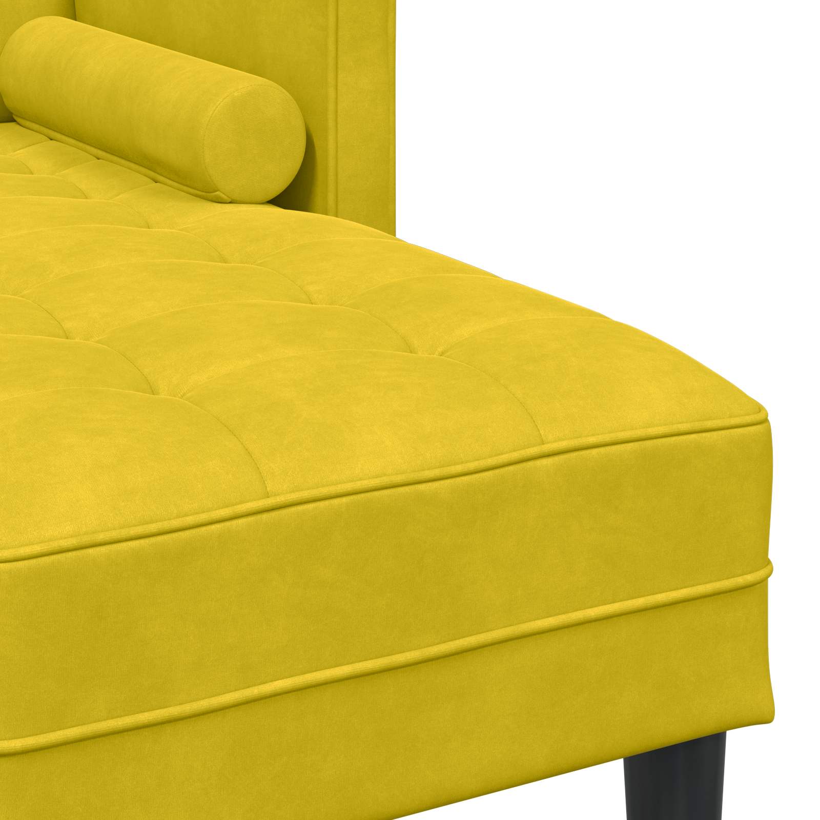 Bankstel 2 st Geel Polyester – afbeelding 7