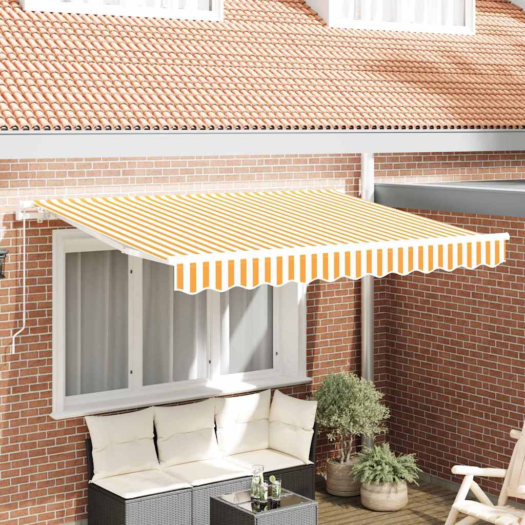 Inklapbaar Zonnescherm Geel 250 x 200 cm Stof – afbeelding 1