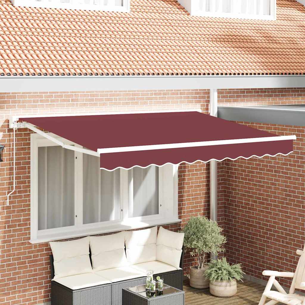 Zijde Frame Bordeauxrood 250 x 200 cm Polyester met PU-coating – afbeelding 1