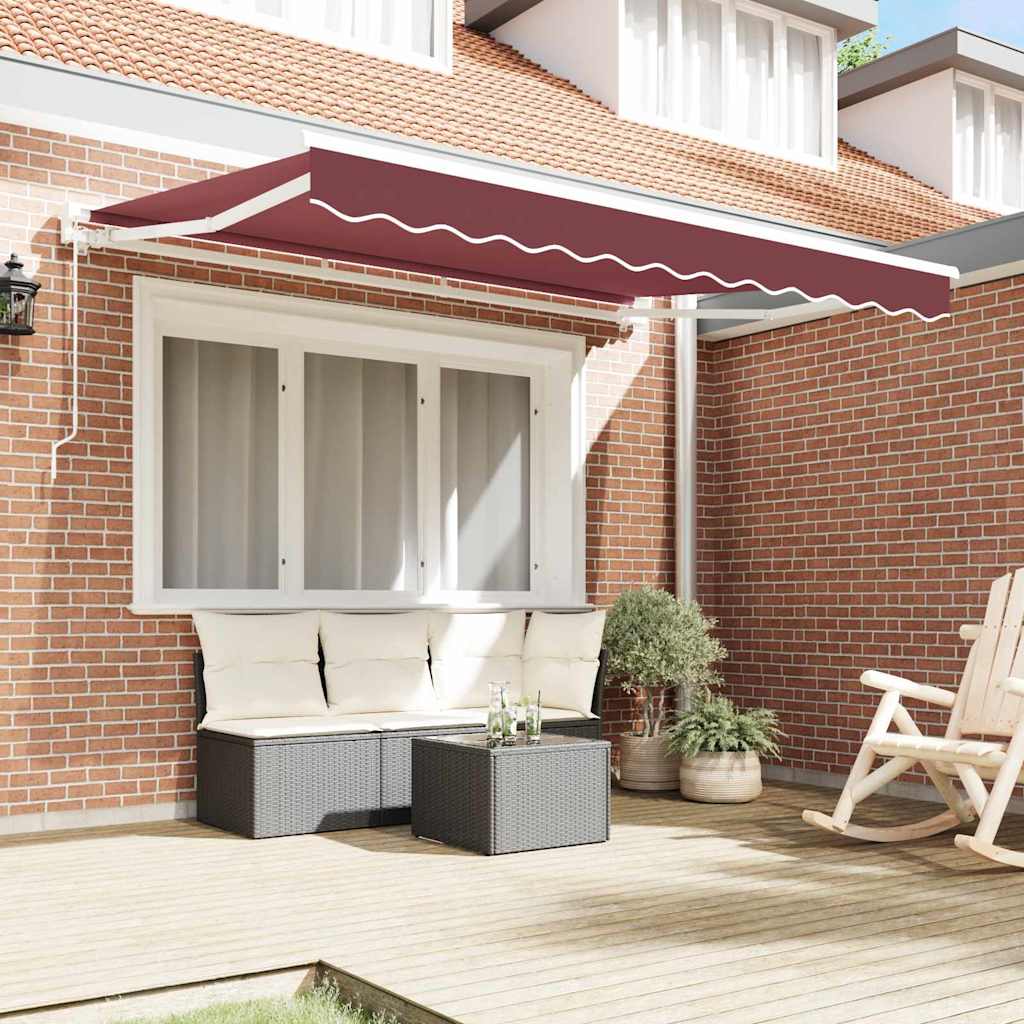 Zijde Frame Bordeauxrood 250 x 200 cm Polyester met PU-coating – afbeelding 3