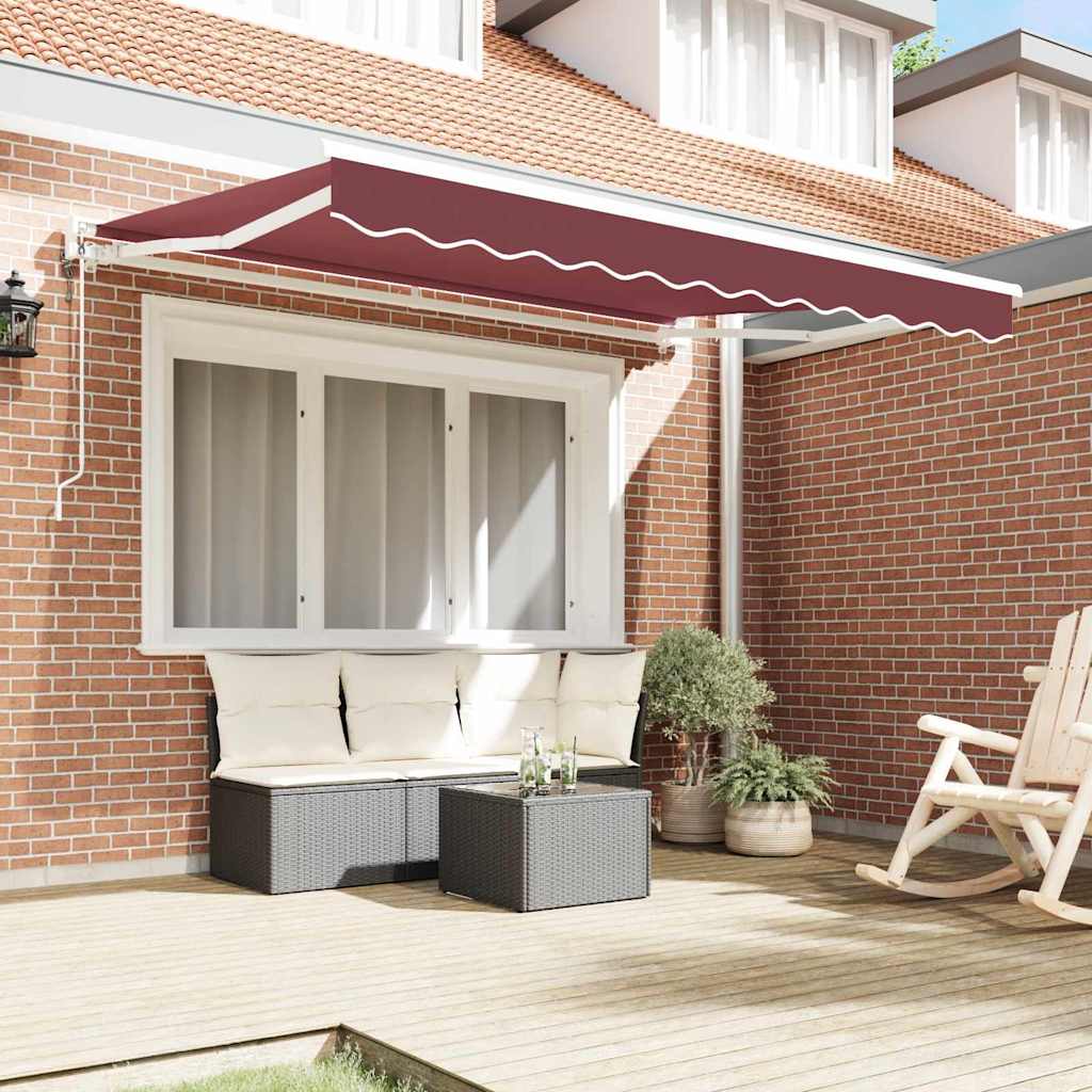 Zijde Frame Bordeauxrood 250 x 200 cm Polyester met PU-coating – afbeelding 3