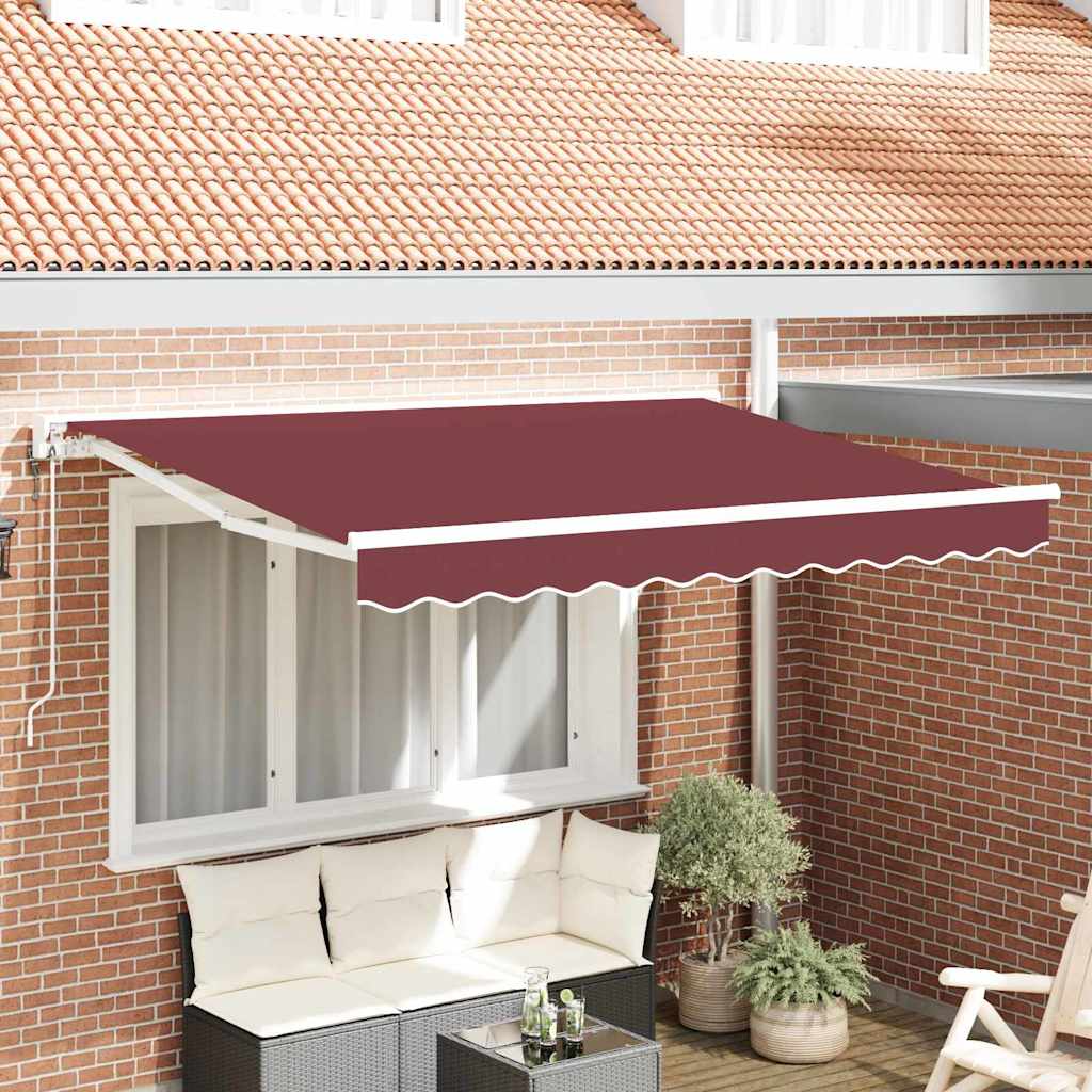 Zijde Frame Bordeauxrood 250 x 200 cm Polyester met PU-coating – afbeelding 4