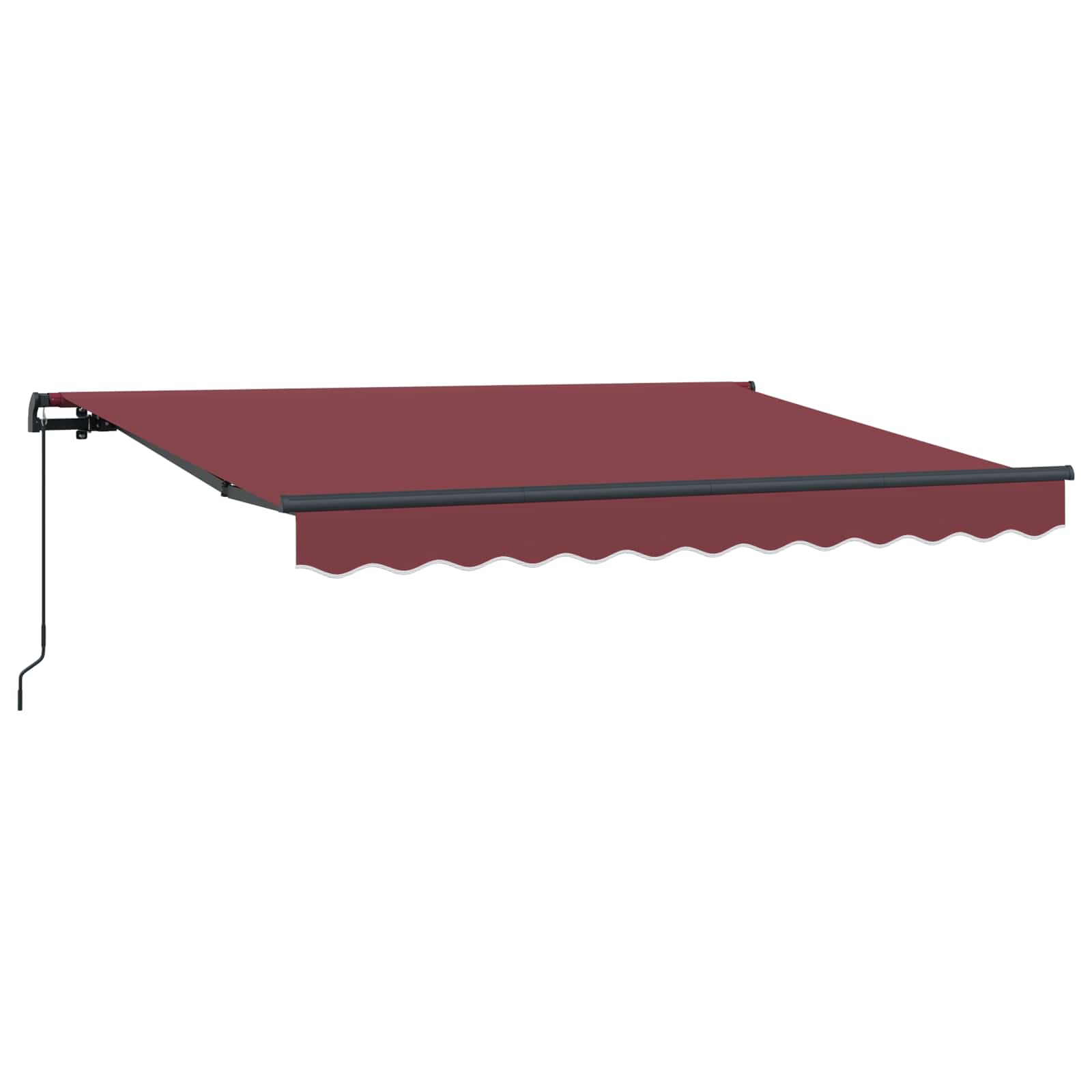 Inklapbaar Zonnescherm Bordeauxrood 250 x 200 cm Stof – afbeelding 2