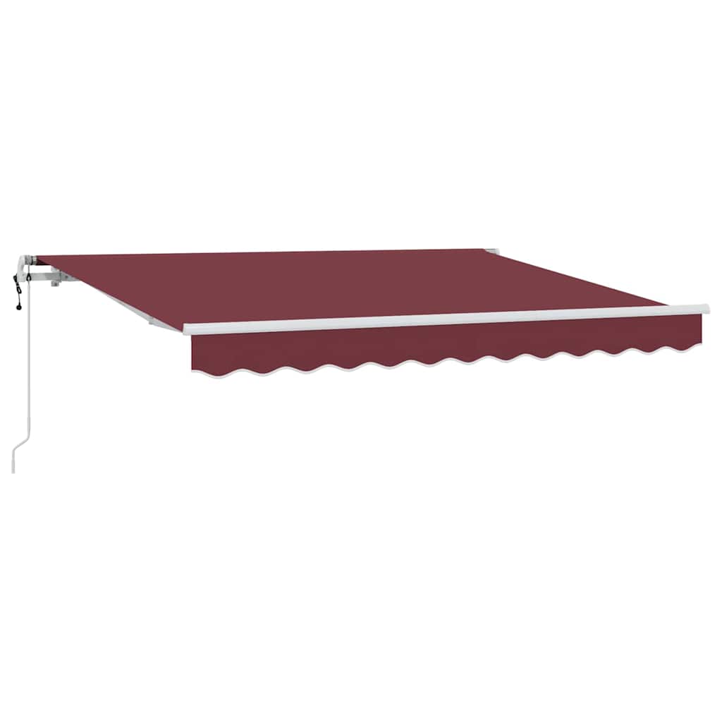 Inklapbaar Zonnescherm Bordeauxrood 250 x 200 cm Stof – afbeelding 2