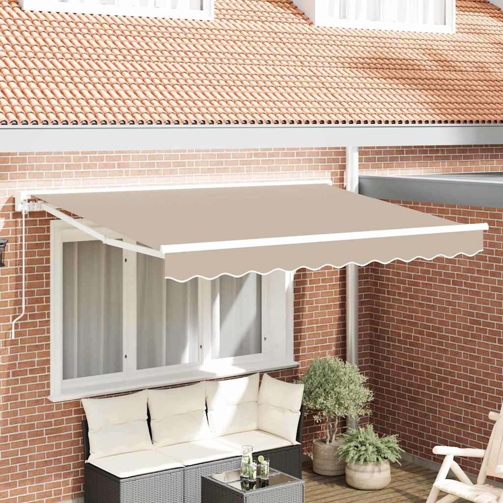 Zijde Frame Beige 250 x 200 cm Polyester met PU-coating
