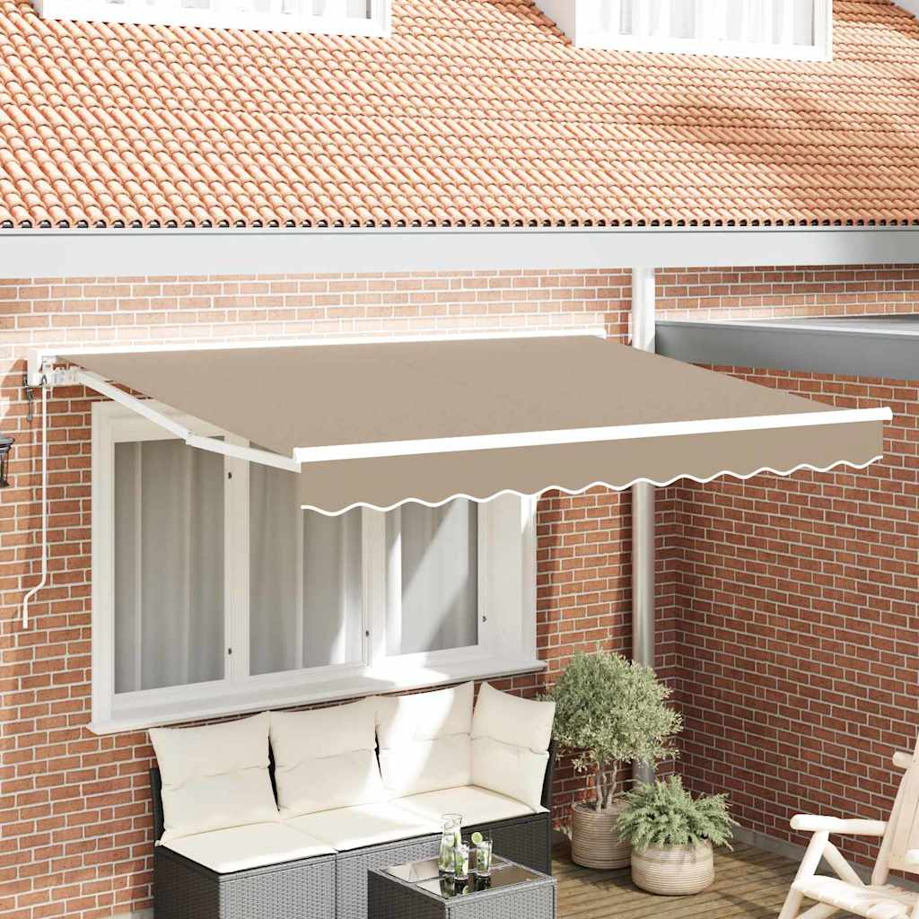 Zijde Frame Beige 250 x 200 cm Polyester met PU-coating – afbeelding 1