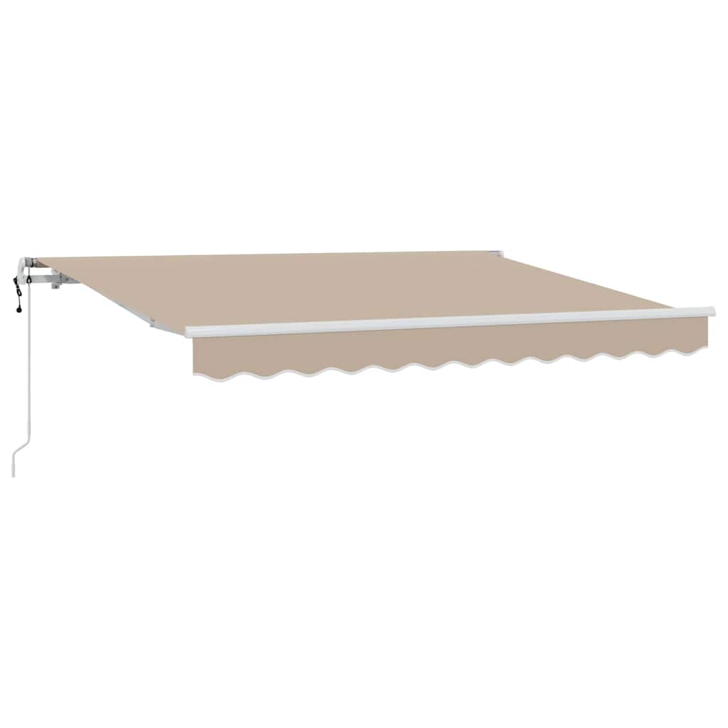 Inklapbaar Zonnescherm Beige 250 x 200 cm Stof – afbeelding 2