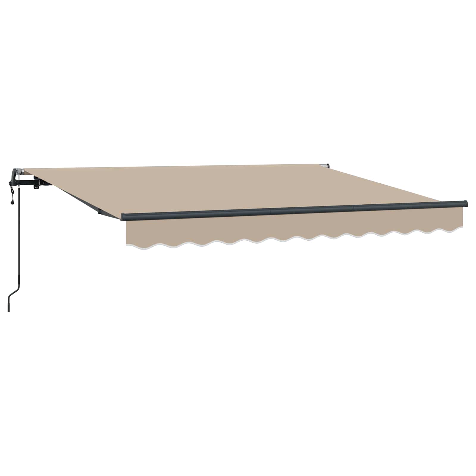 Inklapbaar Zonnescherm Beige 250 x 200 cm Stof – afbeelding 2