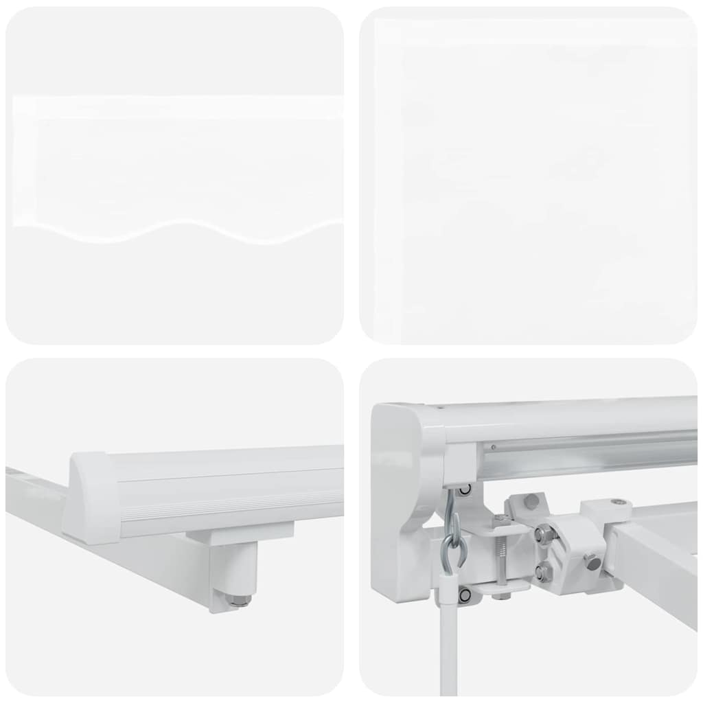 Zijde Frame Wit 250 x 200 cm Polyester met PU-coating – afbeelding 8