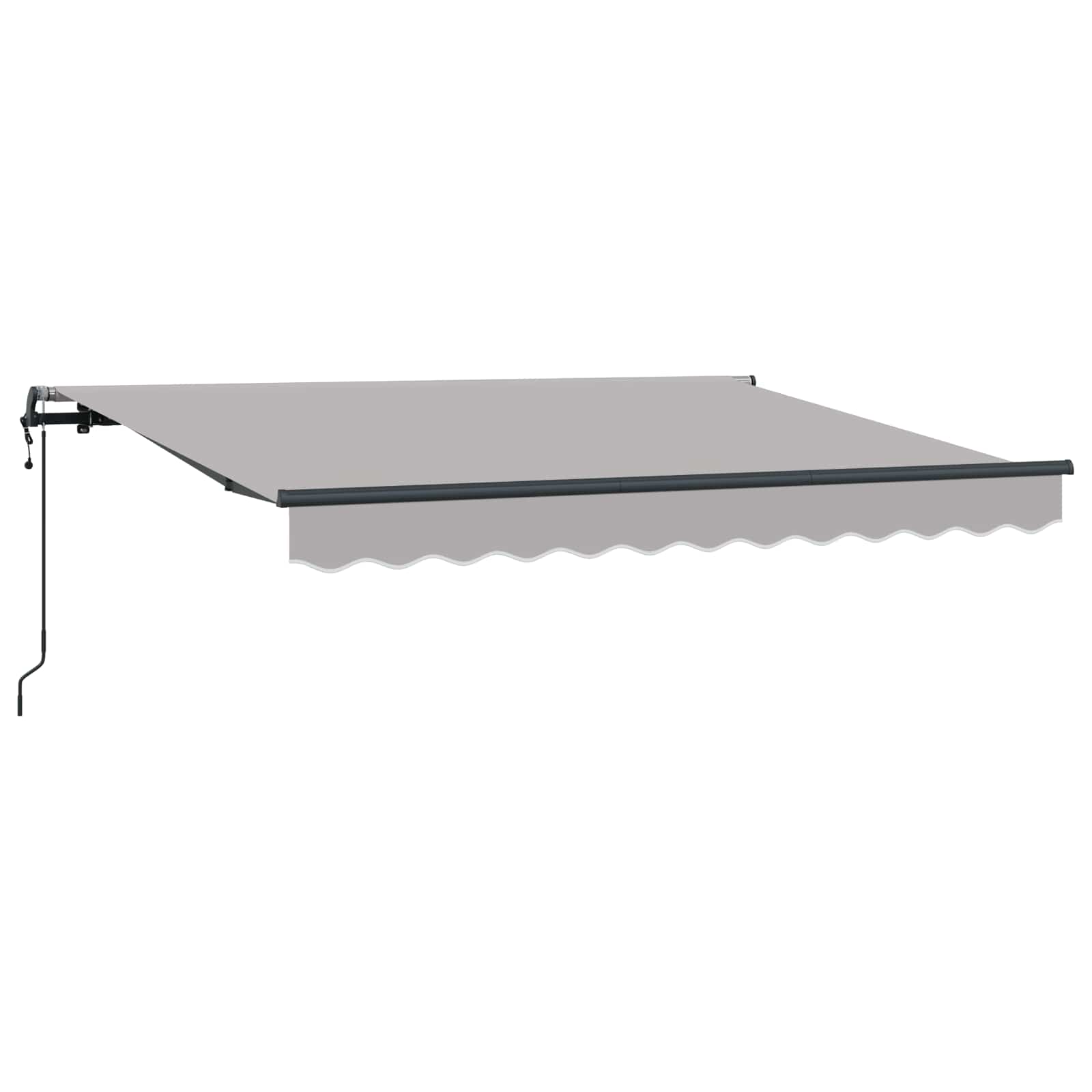 Inklapbaar Zonnescherm Lichtgrijs 250 x 200 cm Stof – afbeelding 2