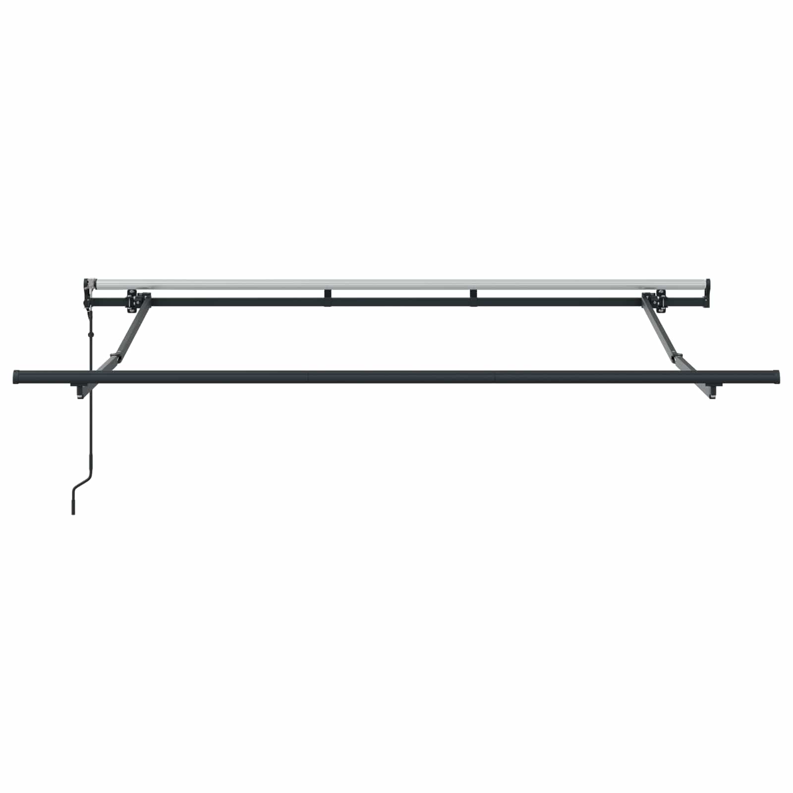 Inklapbaar Zonnescherm Lichtgrijs 250 x 200 cm Stof – afbeelding 7