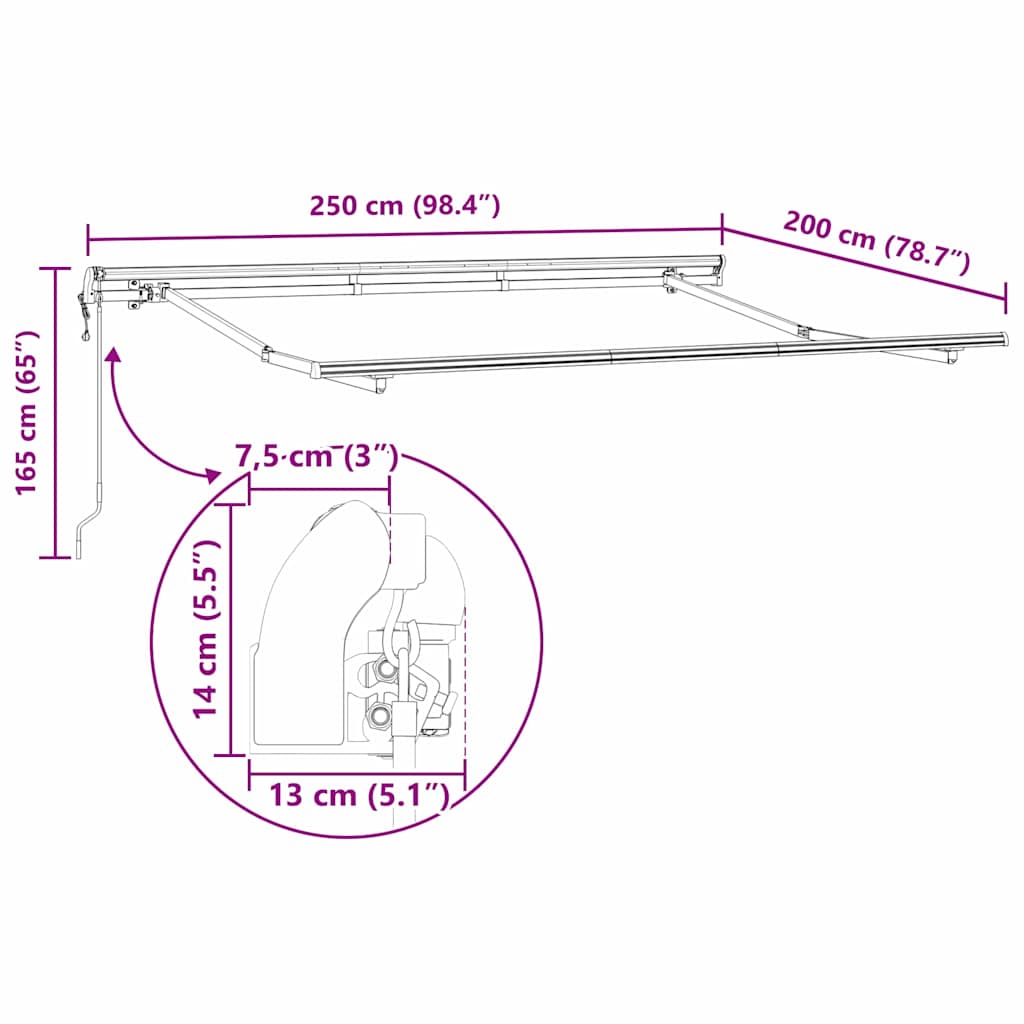 Zijde Frame Groen en Wit 250 x 200 cm Polyester met PU-coating – afbeelding 12