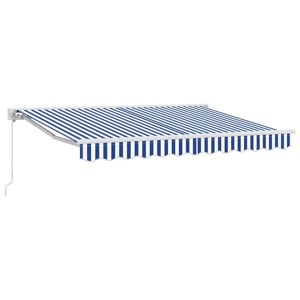 Zijde Frame Blauw en Wit 300 x 200 cm Polyester met PU-coating – afbeelding 2