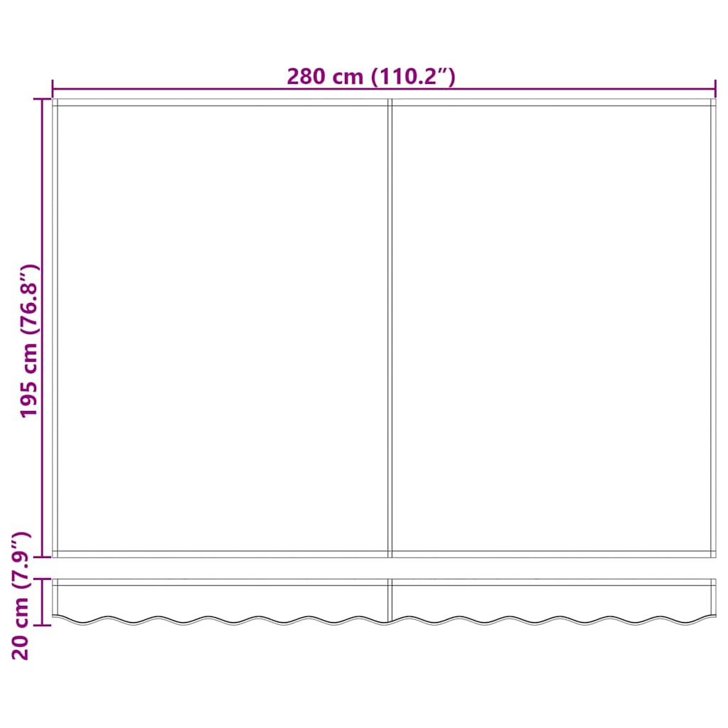 Inklapbaar Zonnescherm Blauw 300 x 200 cm Stof – afbeelding 11