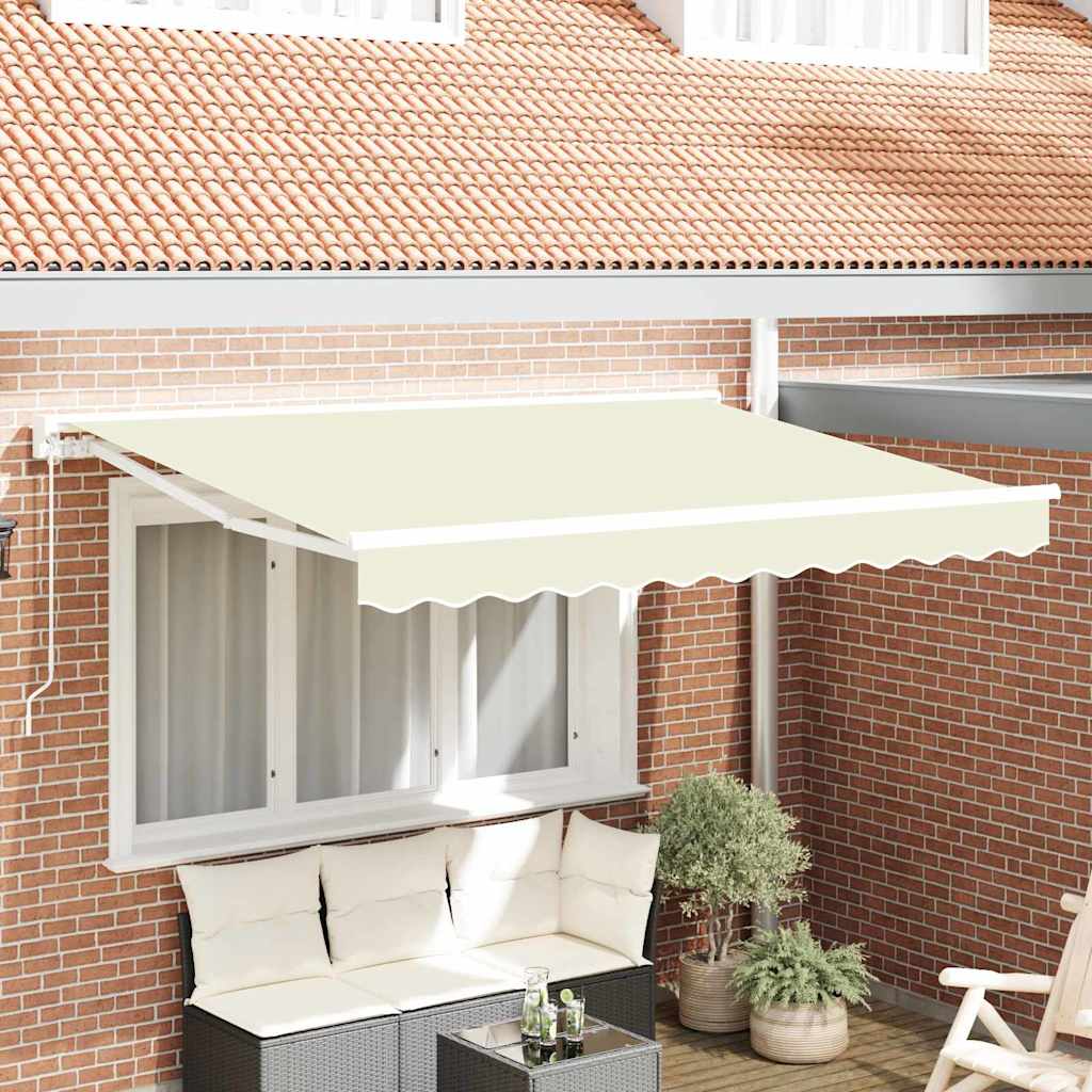 Zijde Frame Crème 300 x 200 cm Polyester met PU-coating