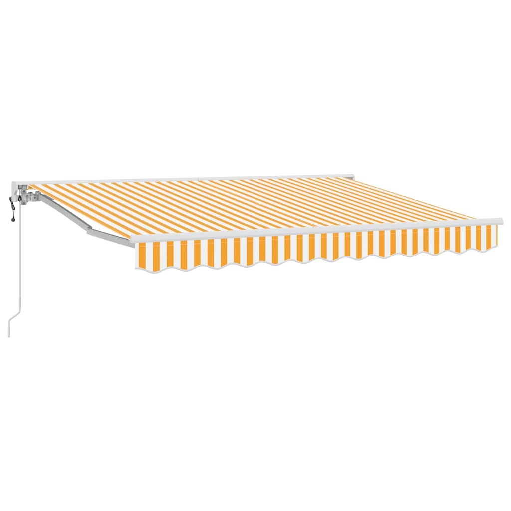 Zijde Frame Geel en Wit 300 x 200 cm Polyester met PU-coating – afbeelding 2