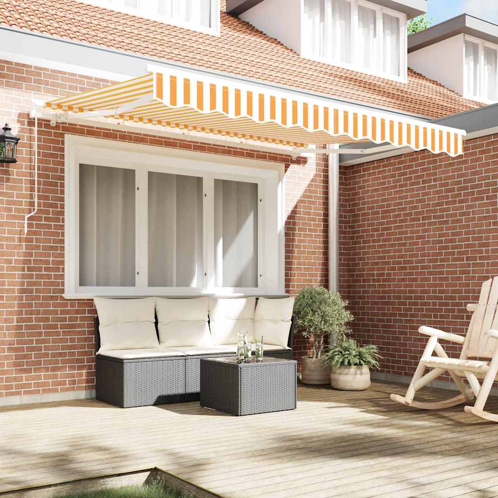 Inklapbaar Zonnescherm Geel 300 x 200 cm Stof – afbeelding 3