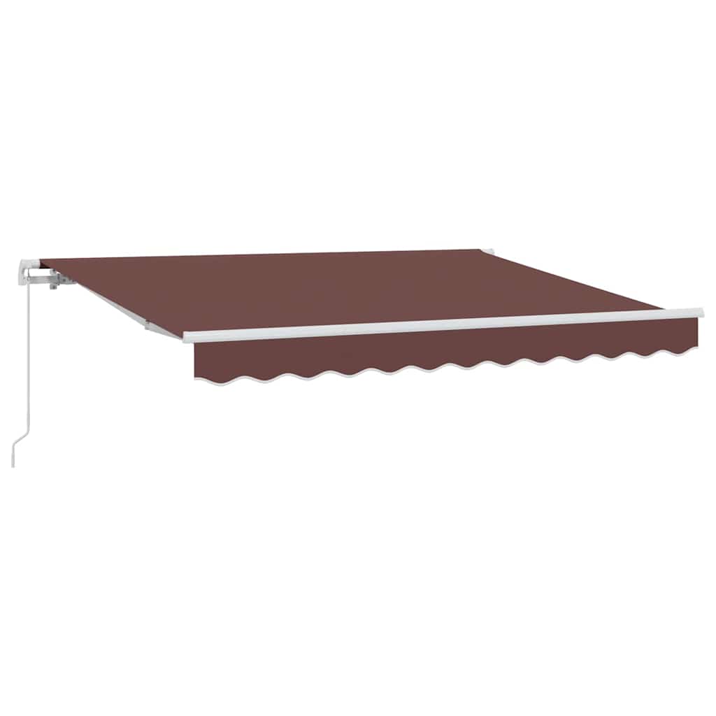Inklapbaar Zonnescherm Bruin 300 x 200 cm Stof – afbeelding 2