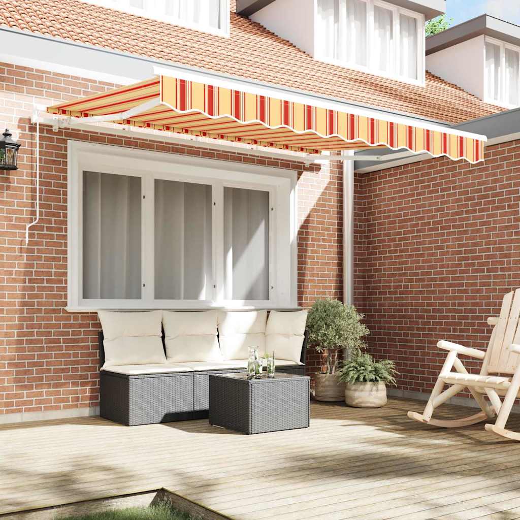 Inklapbaar Zonnescherm Geel 300 x 200 cm Stof – afbeelding 3