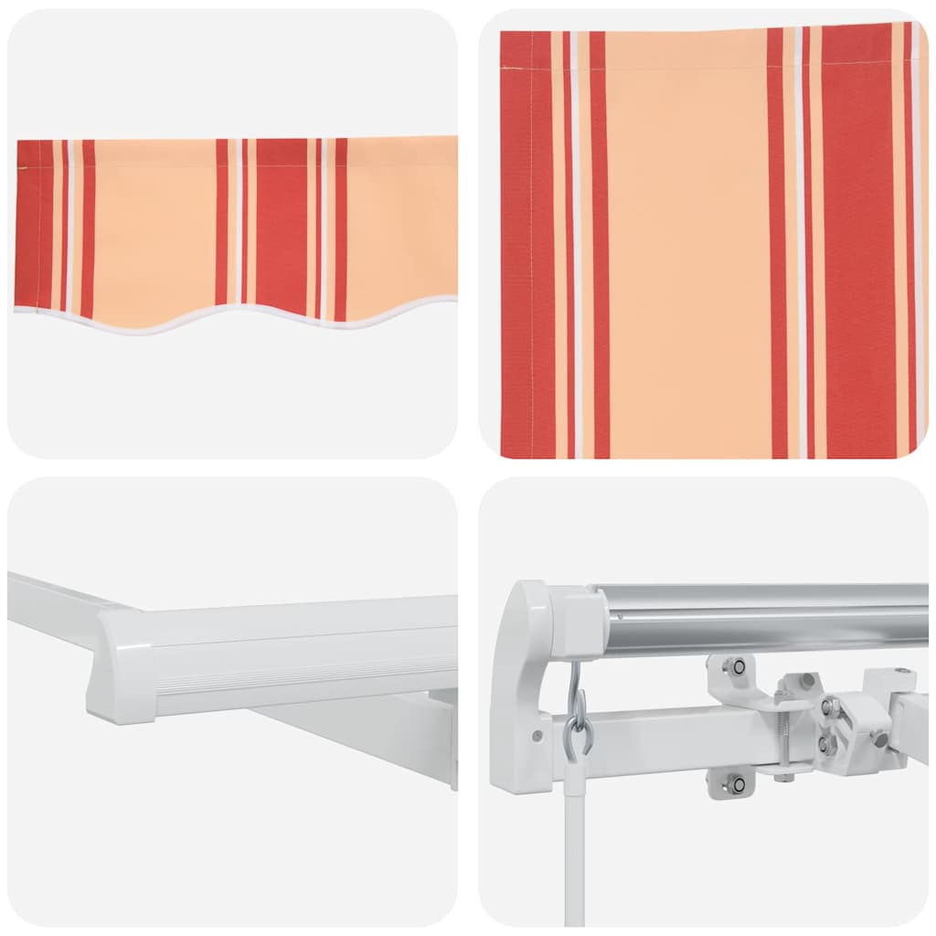 Inklapbaar Zonnescherm Geel 300 x 200 cm Stof – afbeelding 8