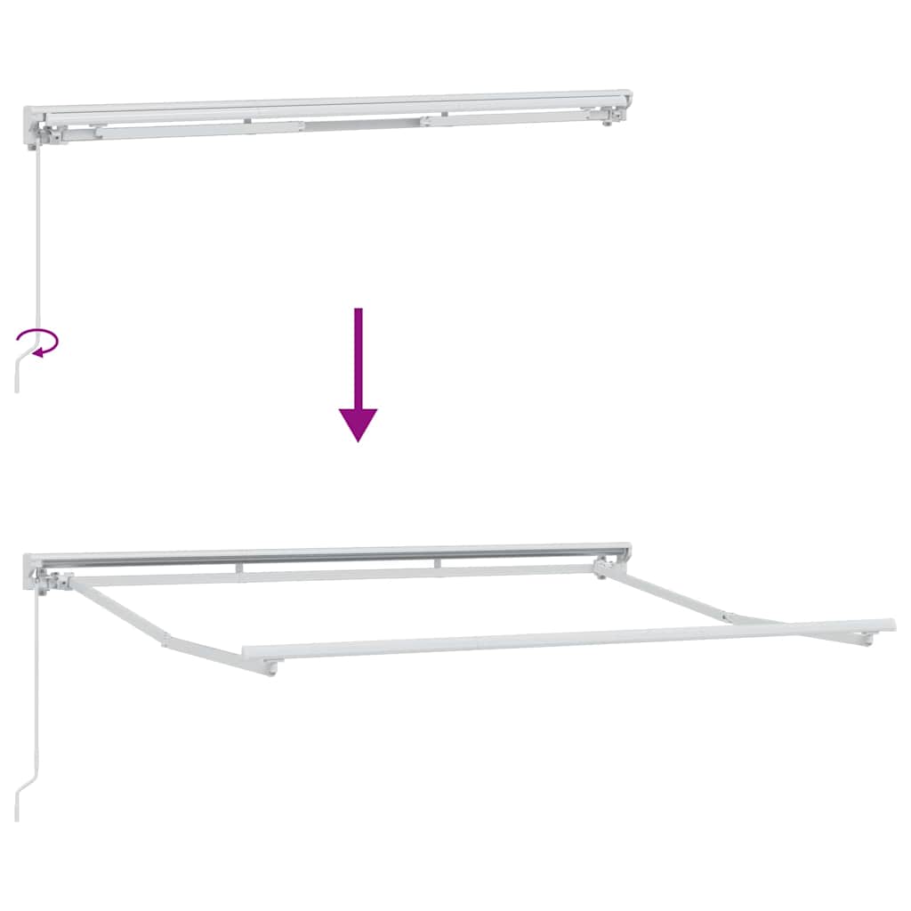 Zijde Frame Wit 300 x 200 cm Polyester met PU-coating – afbeelding 9