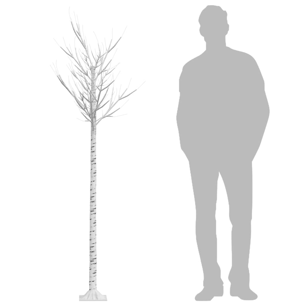 Kerstboom wilg met 220 warmwittte LED's binnen en buiten 2,2 m – afbeelding 7