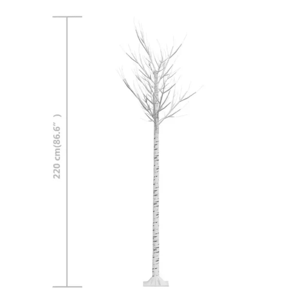 Kerstboom wilg met 220 warmwittte LED's binnen en buiten 2,2 m – afbeelding 8