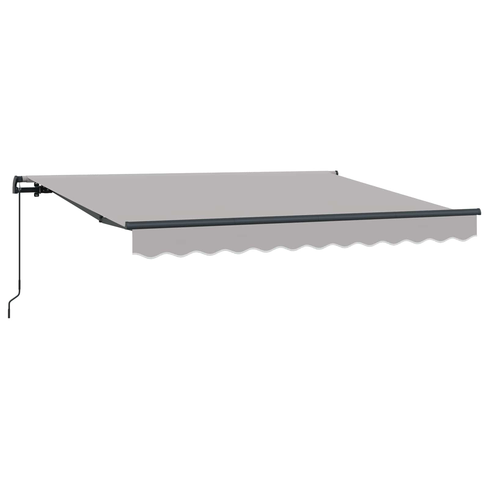 Inklapbaar Zonnescherm Lichtgrijs 300 x 200 cm Stof – afbeelding 4