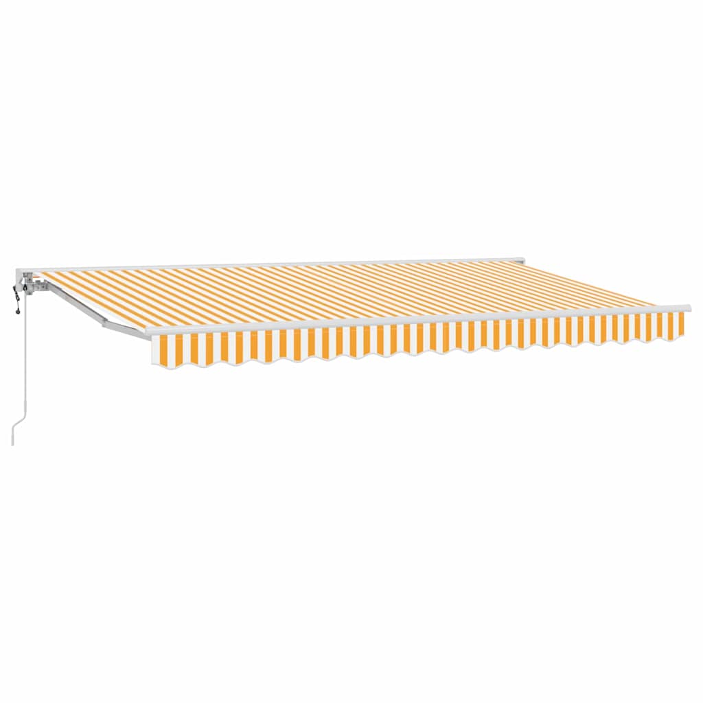 Zijde Frame Geel en Wit 350 x 200 cm Polyester met PU-coating – afbeelding 2