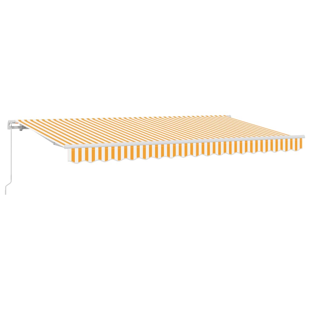 Inklapbaar Zonnescherm Geel 350 x 200 cm Stof – afbeelding 2
