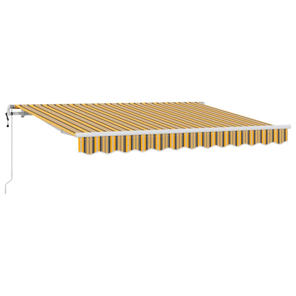 Inklapbaar Zonnescherm Geel 350 x 200 cm Stof – afbeelding 2