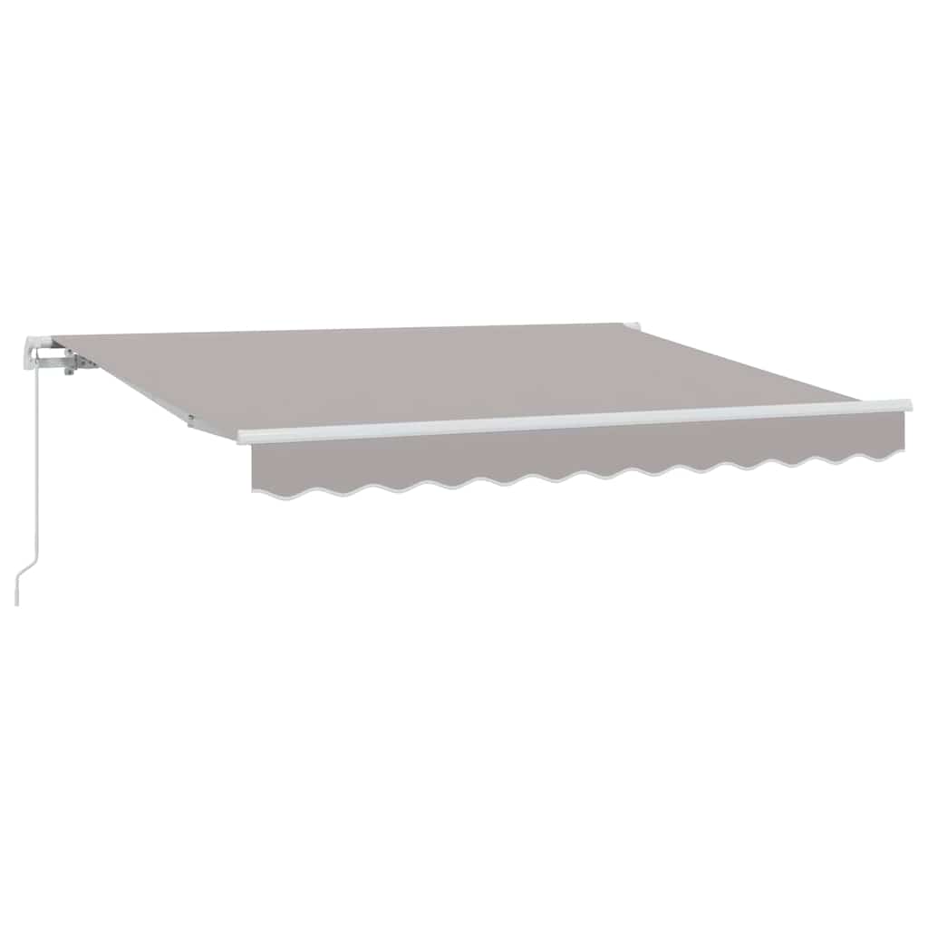 Inklapbaar Zonnescherm Lichtgrijs 350 x 200 cm Stof – afbeelding 2