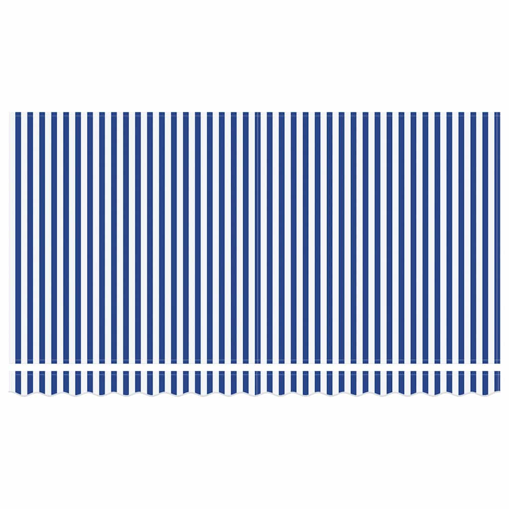 Zijde Frame Blauw en Wit 400 x 200 cm Polyester met PU-coating – afbeelding 6