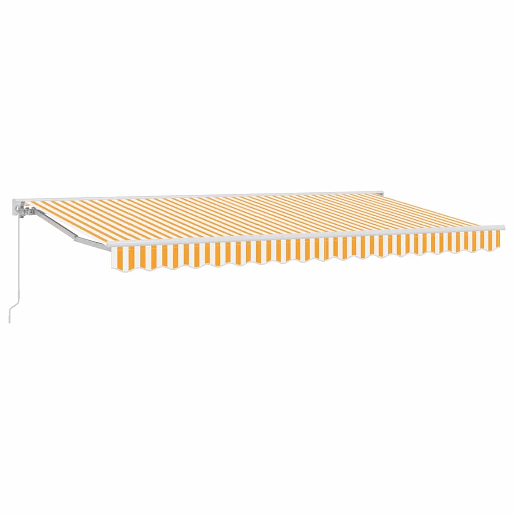 Zijde Frame Geel en Wit 400 x 200 cm Polyester met PU-coating – afbeelding 2