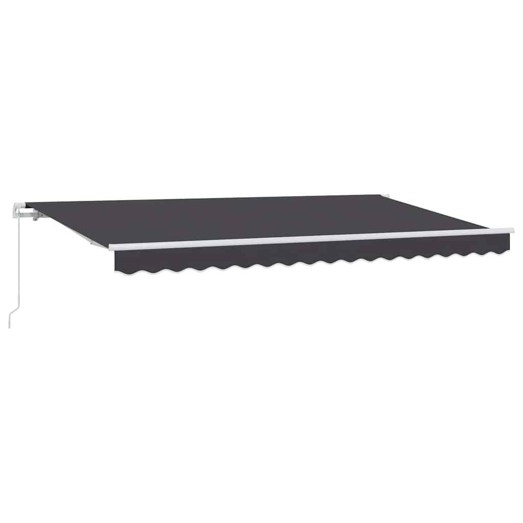 Inklapbaar Zonnescherm Antraciet 400 x 200 cm Stof – afbeelding 2